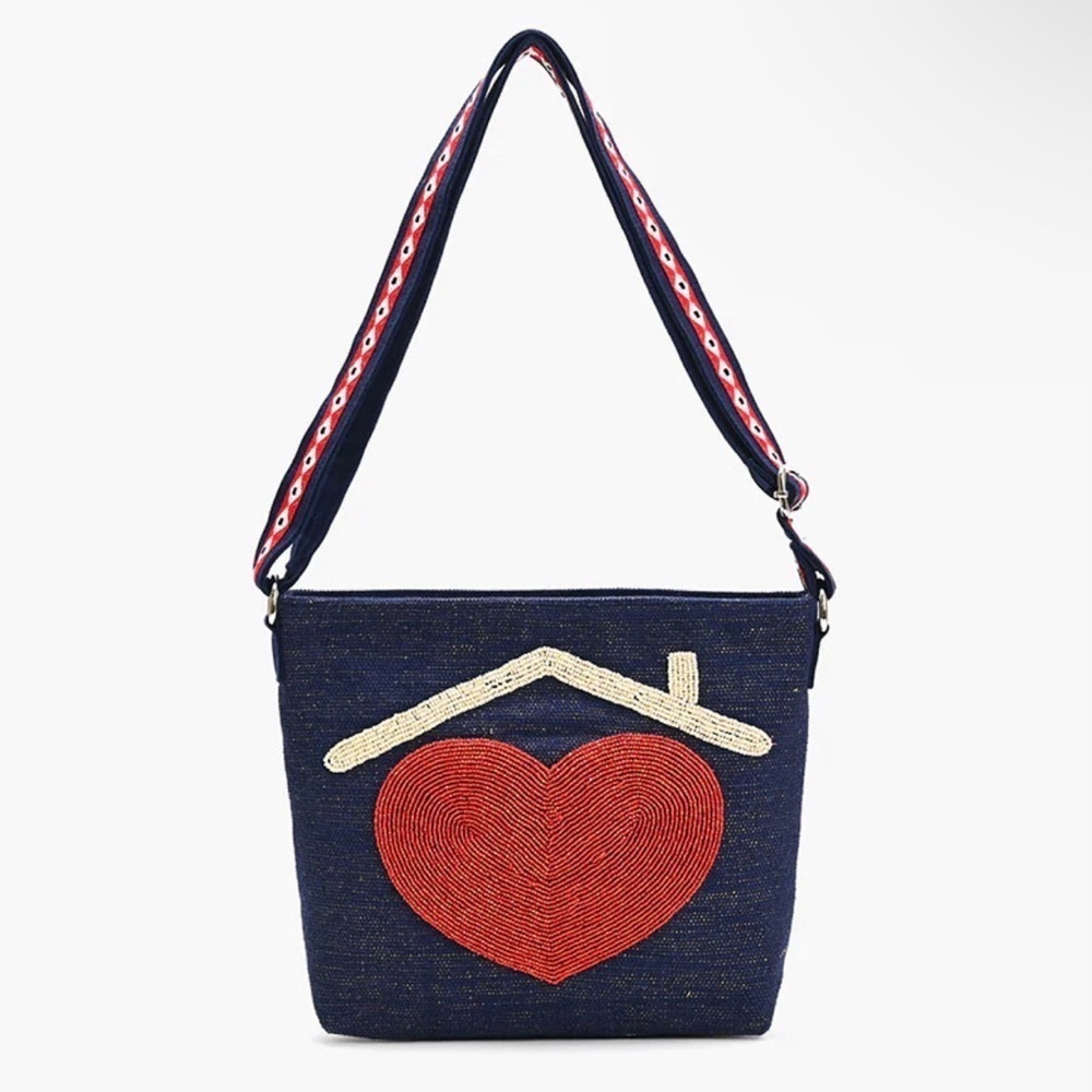 America & Beyond Jen Coffey Inspirational Embellished Crossbody Bag
